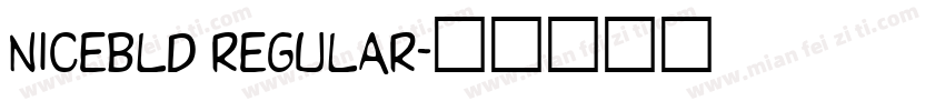 NiceBld ReGular字体转换